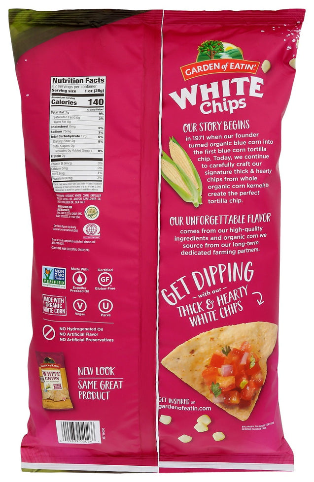 Garden Of Eatin: Chip Tortila White Fiesta Organic, 22 Oz