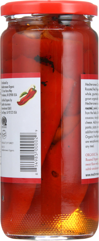 Mediterranean Organics: Gourmet Red Pepper Fire Roasted Organic, 16 Oz