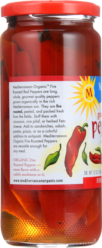 Mediterranean Organics: Gourmet Red Pepper Fire Roasted Organic, 16 Oz