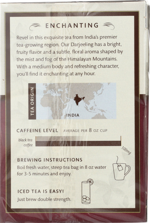 Choice Tea: Organic Tea Darjeeling Fair Trade Certified, 16 Bg