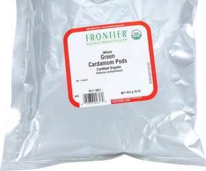 Frontier Herb: Organic Cardamom Pods Green Whole, 16 Oz - RubertOrganics