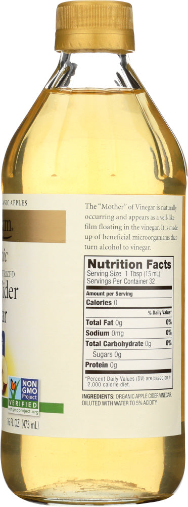 Spectrum Naturals: Vinegar Apple Cider Filtered, 16 Oz