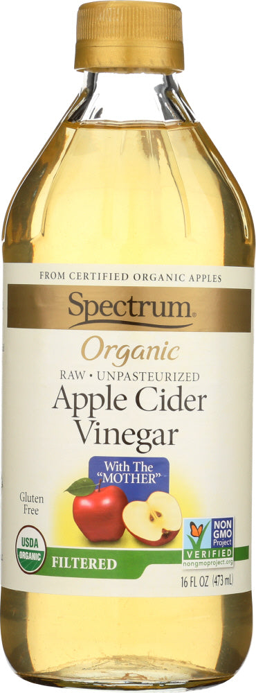 Spectrum Naturals: Vinegar Apple Cider Filtered, 16 Oz