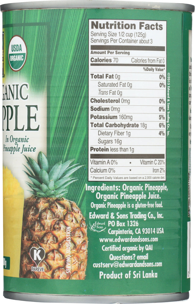 Native Forest: Organic Crushed Pineapple, 14 Oz