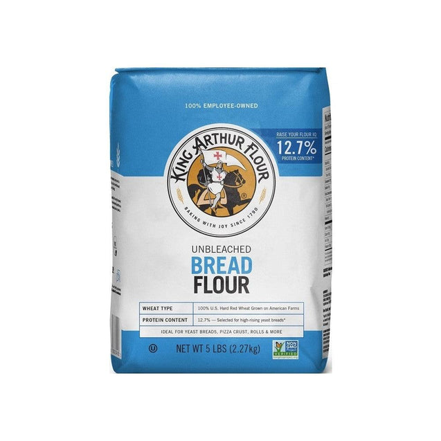 King Arthur: Unbleached Bread Flour, 5 Lb - RubertOrganics