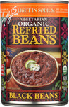 Amy's: Organic Vegetarian Light In Sodium Refried Black Beans, 15.4 Oz