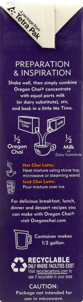 Oregon Chai: Tea Chai Latte Original Organic, 32 Oz