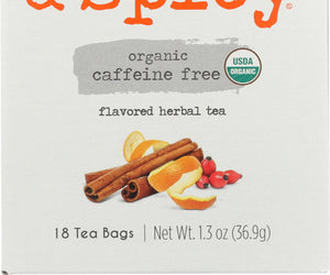 Good Earth: Organic Herbal Tea Caffeine Free Sweet & Spicy, 18 Bg