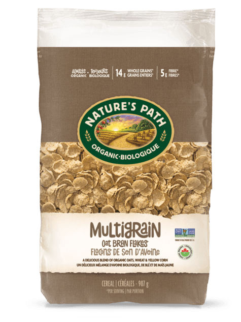 Natures Path: Multigrain Oat Bran Flakes Cereal, 32 Oz - RubertOrganics