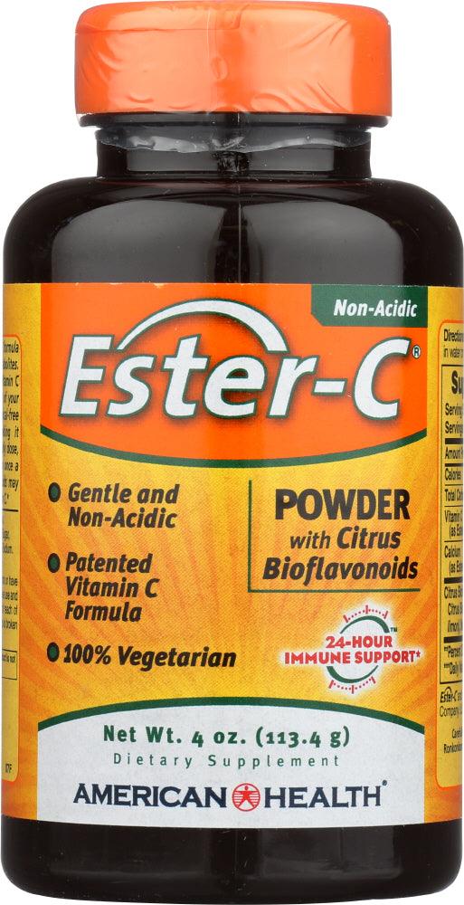 American Health: Ester C Powder Vegetarian Citrus Bioflavonoids, 4 Oz - RubertOrganics