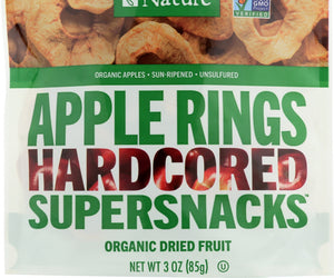 Made In Nature: Organic Dried Apple Rings, 3 Oz