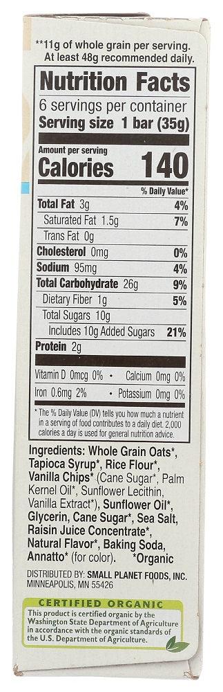 Cascadian Farm Organic: Chewy Vanilla Chip Granola Bar, 7.4 Oz - RubertOrganics
