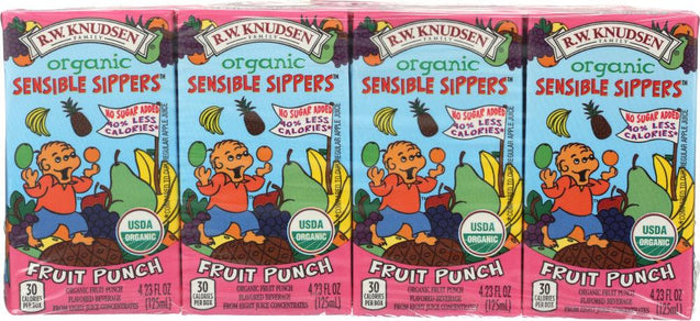 Knudsen: Organic Sensible Sippers Fruit Punch 8 Packs, 33.84 Oz - RubertOrganics