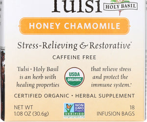 Organic India: Tea Tulsi Honey Chamomile, 18 Bg