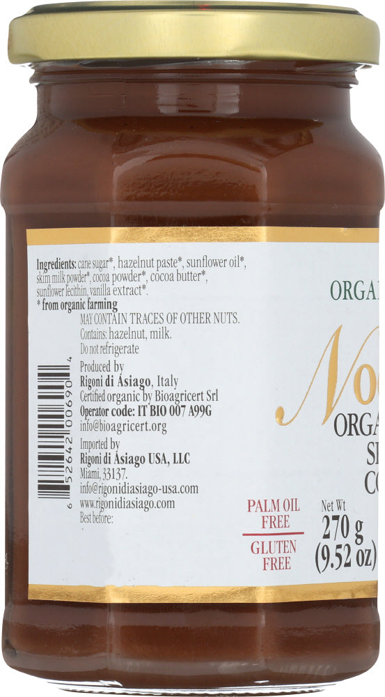 Rigoni: Nocciolata Organic Hazelnut Spread With Cocoa And Milk, 9.52 Oz