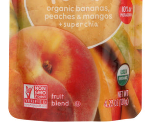 Happy Tot: Superfoods Banana Mango & Peach Organic, 4.22 Oz
