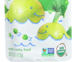 Happy Baby: Stage 2 Broccoli Peas & Pear Organic, 3.5 Oz