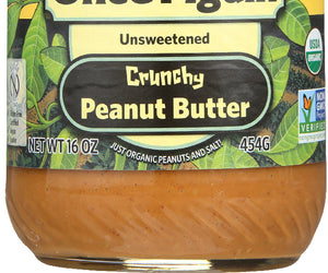 Once Again: Peanut Butter Crunchy Organic, 16 Oz
