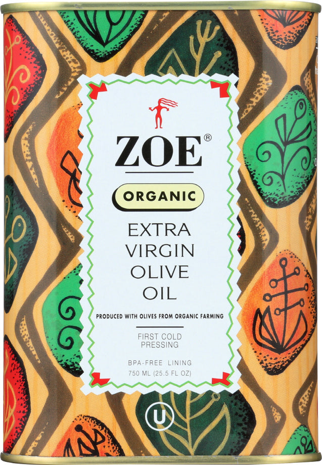 Zoe Diva Select: Oil Olive Extra Virgin Organic, 25.5 Oz