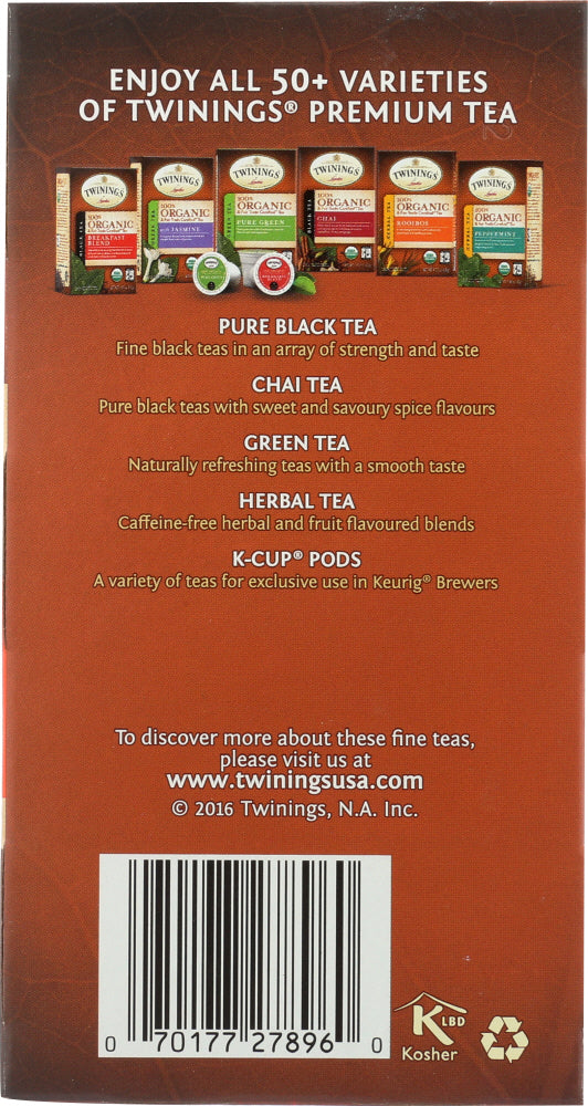 Twining Tea: Rooibos Organic Tea, 20 Bg