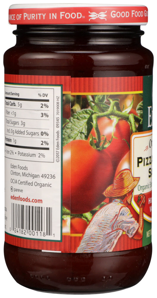 Eden Foods: Pizza Pasta Sauce Organic, 14 Oz