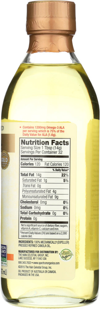 Spectrum Naturals: Oil Canola Refined, 16 Oz