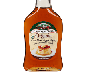 Maple Grove: Pure Organic Maple Syrup Amber Color, 8.5 Oz