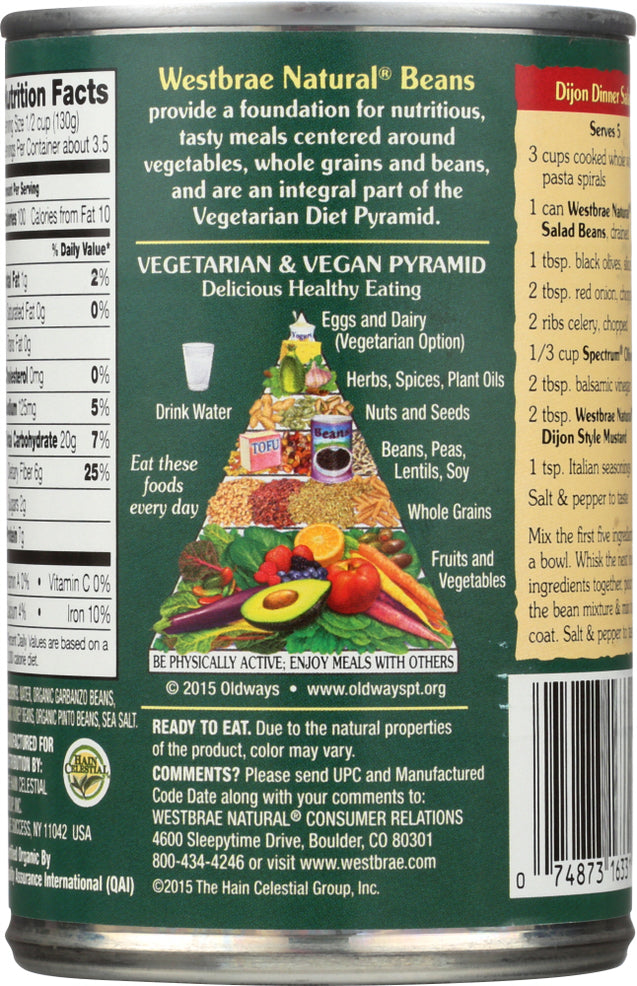 Westbrae: Organic Salad Beans, 15 Oz