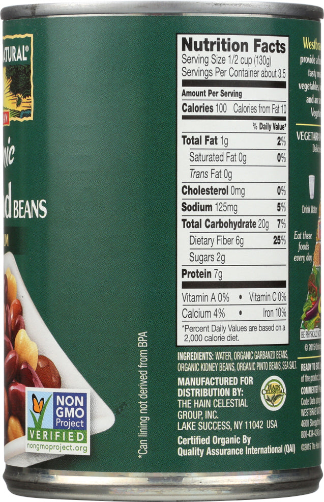 Westbrae: Organic Salad Beans, 15 Oz