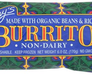 Amys: Organic Beans And Rice Non-dairy Burrito, 6 Oz - RubertOrganics