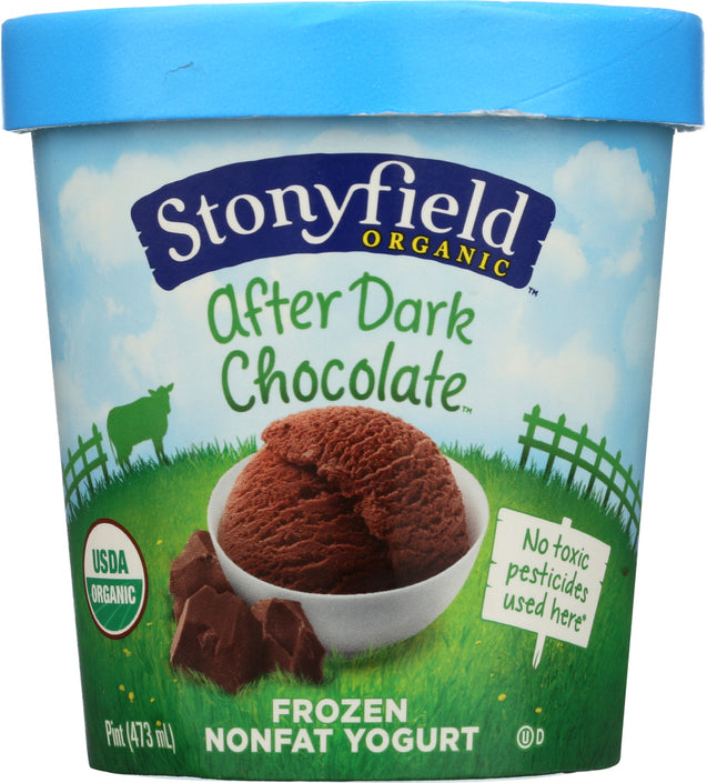 Stonyfield: After Dark Chocolate Frozen Nonfat Yogurt, 16 Oz