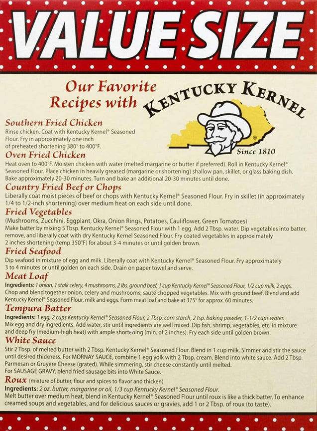 Kentucky Kernel: Flour Seasoned, 22 Oz - RubertOrganics