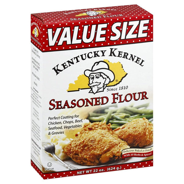 Kentucky Kernel: Flour Seasoned, 22 Oz - RubertOrganics