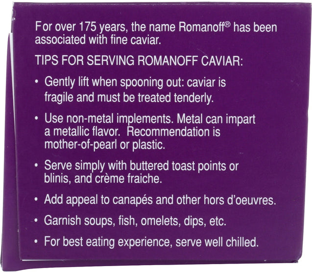 Romanoff: Caviar Lumpfish Blk, 2 Oz