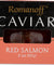 Romanoff: Caviar Red Salmon Select, 2 Oz