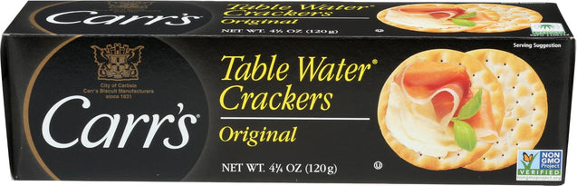 Carrs: Table Water Original Crackers, 4.25 Oz - RubertOrganics