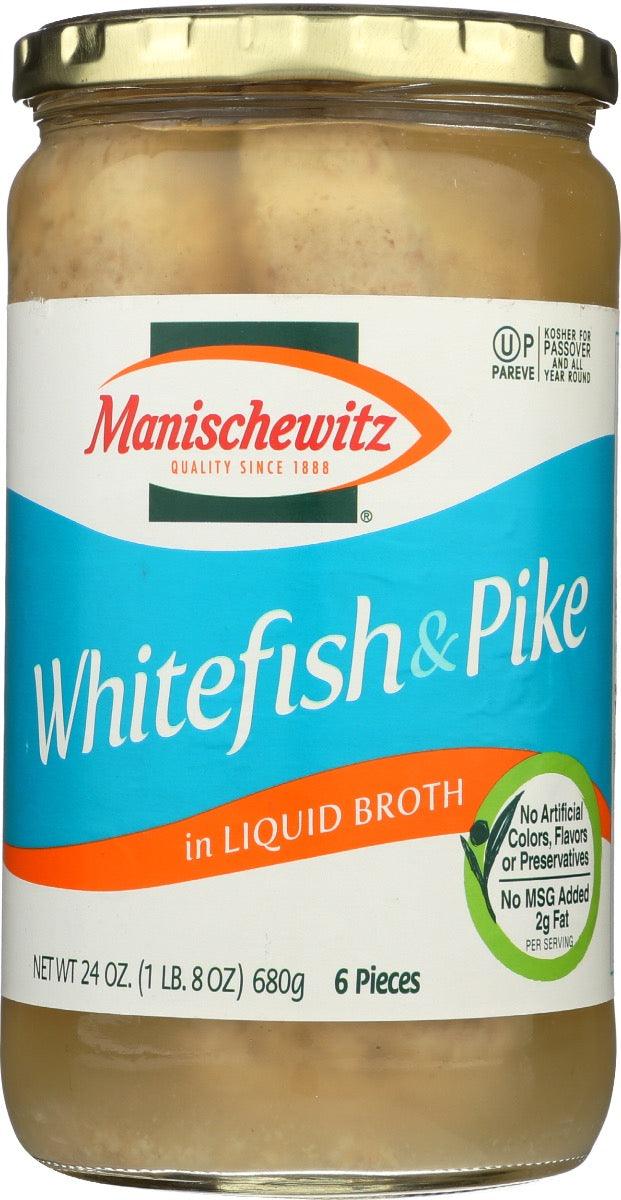 Manischewitz: Fish Pike & White Non Jel, 24 Oz - RubertOrganics