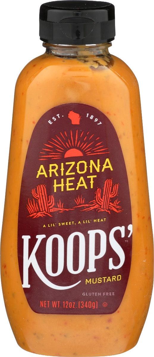 Koops: Mustard Sqz Arizona Heat, 12 Oz - RubertOrganics