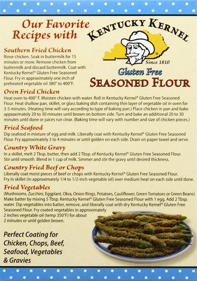 Kentucky Kernel: Flour Seasoned Gf, 10 Oz - RubertOrganics
