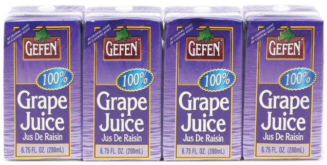 Gefen: Grape Juice Box Brick 4 Pack, 27 Oz