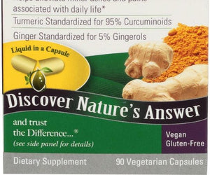 Natures Answer: Tumeric Ginger, 90 Vc - RubertOrganics