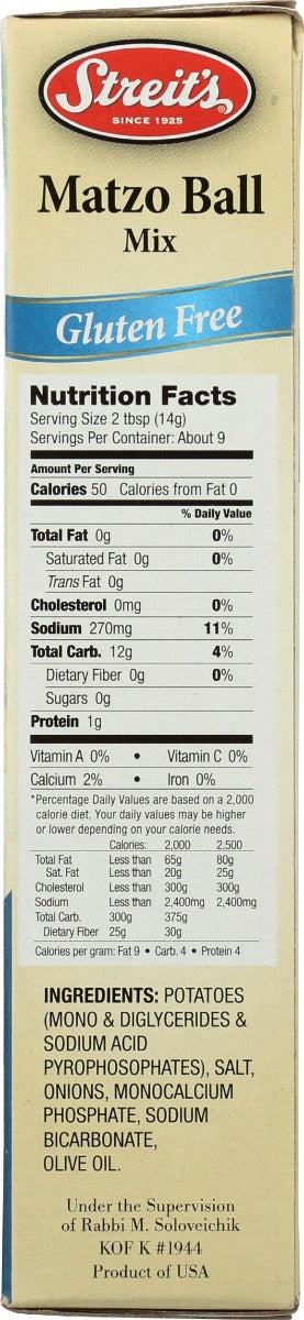 Streits: Matzo Ball Mix Gluten Free, 4.5 Oz