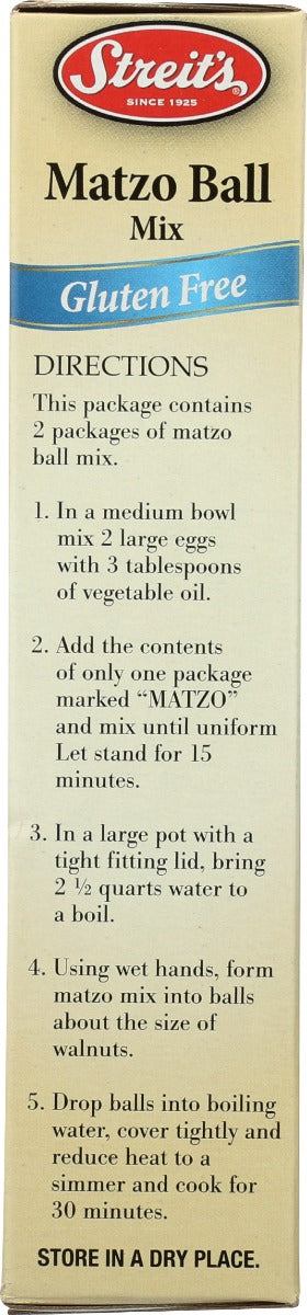 Streits: Matzo Ball Mix Gluten Free, 4.5 Oz