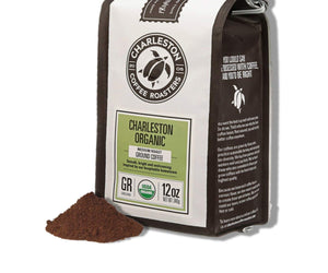 Charleston Coffee Roasters: Charleston Organic Medium Roast Ground Coffee, 12 Oz