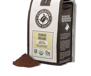 Charleston Coffee Roasters: Kiawah Organic Dark Roast Ground Coffee, 12 Oz