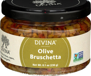 Divina: Olive Bruschetta, 8.1 Oz - RubertOrganics