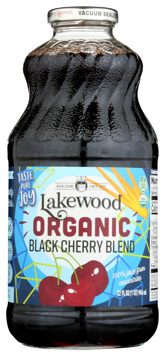 Lakewood: Organic Black Cherry Blend Juice, 32 Oz