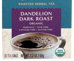 Teeccino: Dandelion Dark Roast Organic Herbal Tea, 10 Ct