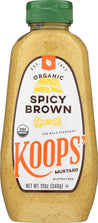 Koops: Mustard Spicy Brown Org, 12 Oz - RubertOrganics