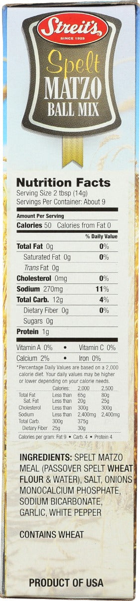 Streits: Spelt Matzo Ball Mix, 4.5 Oz